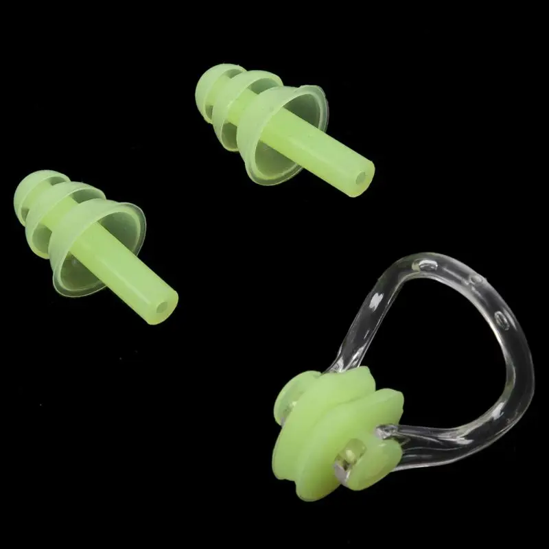 2 х ушной вкладыш + 1 плоскогубцы для плавательного носа силиконовый набор