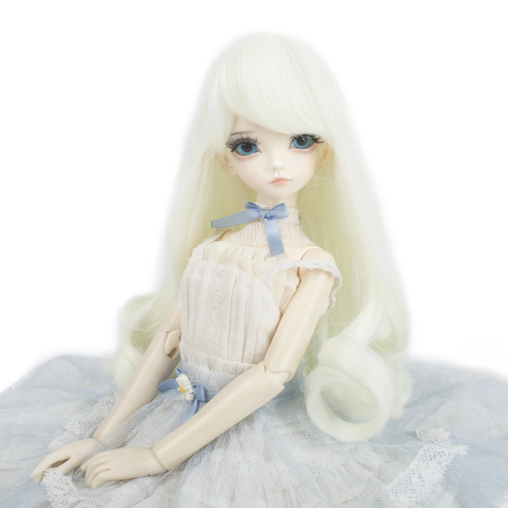 Термостойкие искусственные волосы для кукол аксессуары красивые светлые блонд