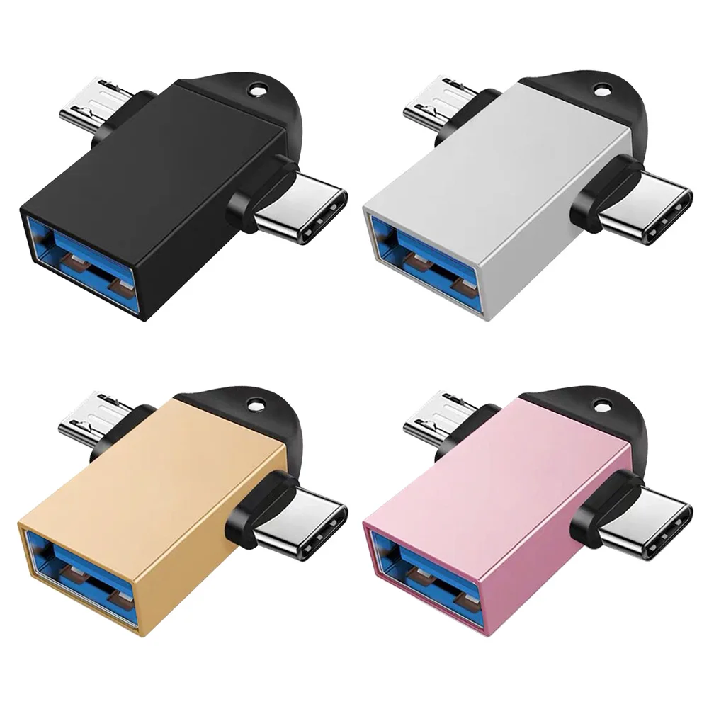 Переходник OTG для Android Type-C 2 в 1 переходник с USB 3 0 на Micro Type C жесткий диск флэш-диск