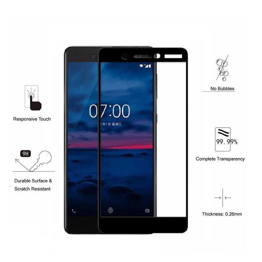 2 шт для Nokia 7 7 Plus стекло полное покрытие закаленное стекло для Nokia 7 Защита экрана защитное стекло