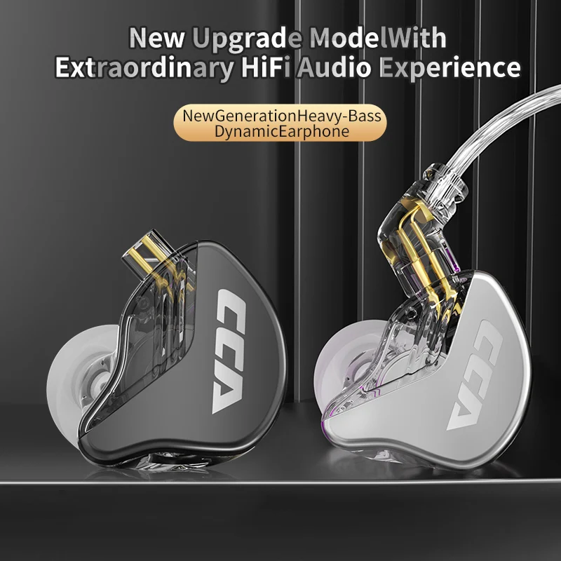 cca cra hanging in ear wired hifi headset monitor headphones noice cancelling sport gamer earbuds earphones kz zex pro nra ca4 free global shipping