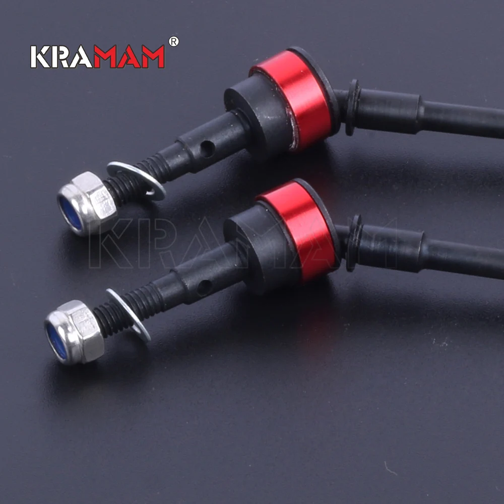 

1Pair Stainless Steel Cvd Drive Shaft Front Axle Rc Parts for Axial Scx10 Crawler Rc Car