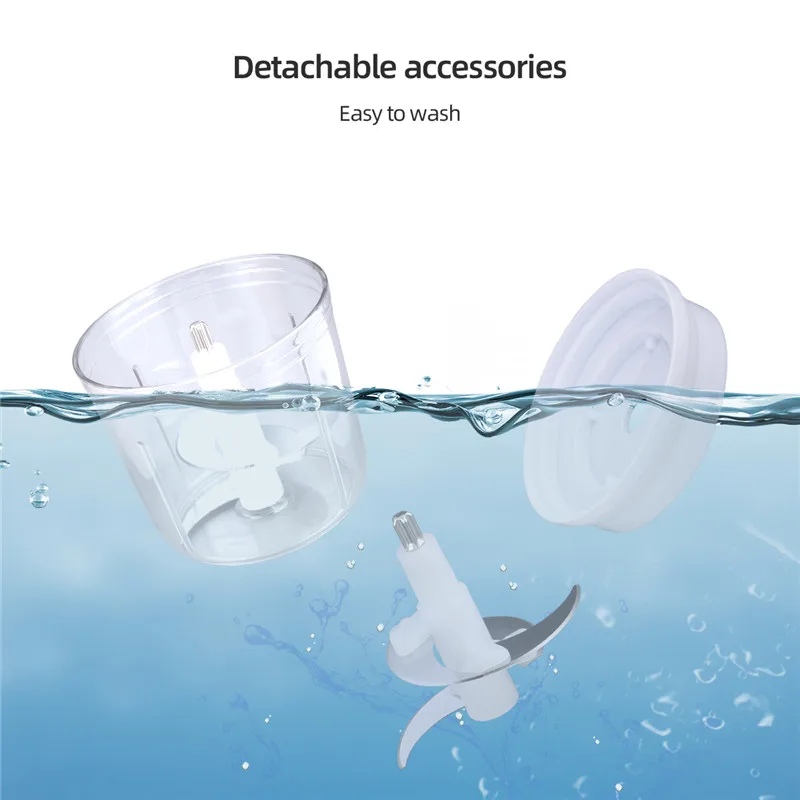 

JVJH Vegetable Chopper Meat Mincer Grinder Vegetables Nuts Baby Food Processor Fruits Mincing Machine Kitchen Garlic Onion Mixer