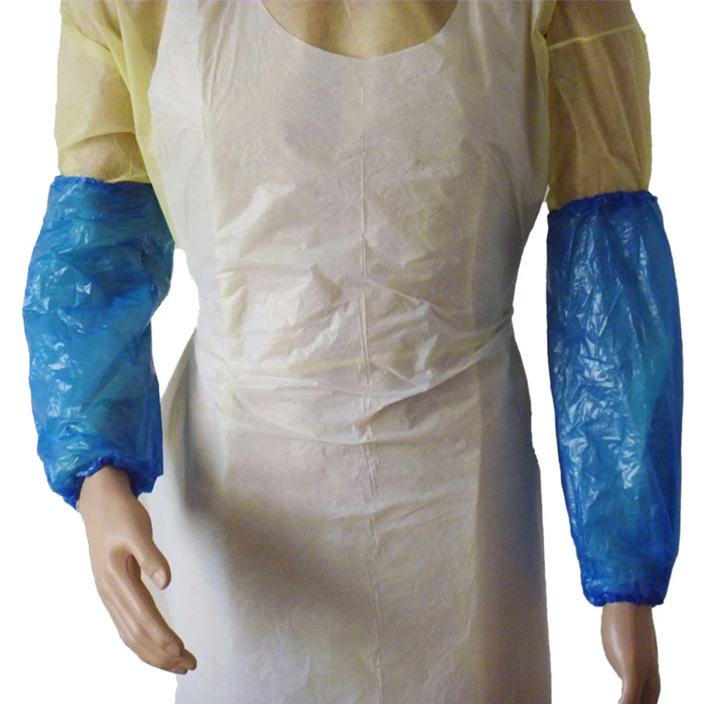 Одноразовые защитные нарукавники 100 шт. прочные салонные пластиковые для отеля