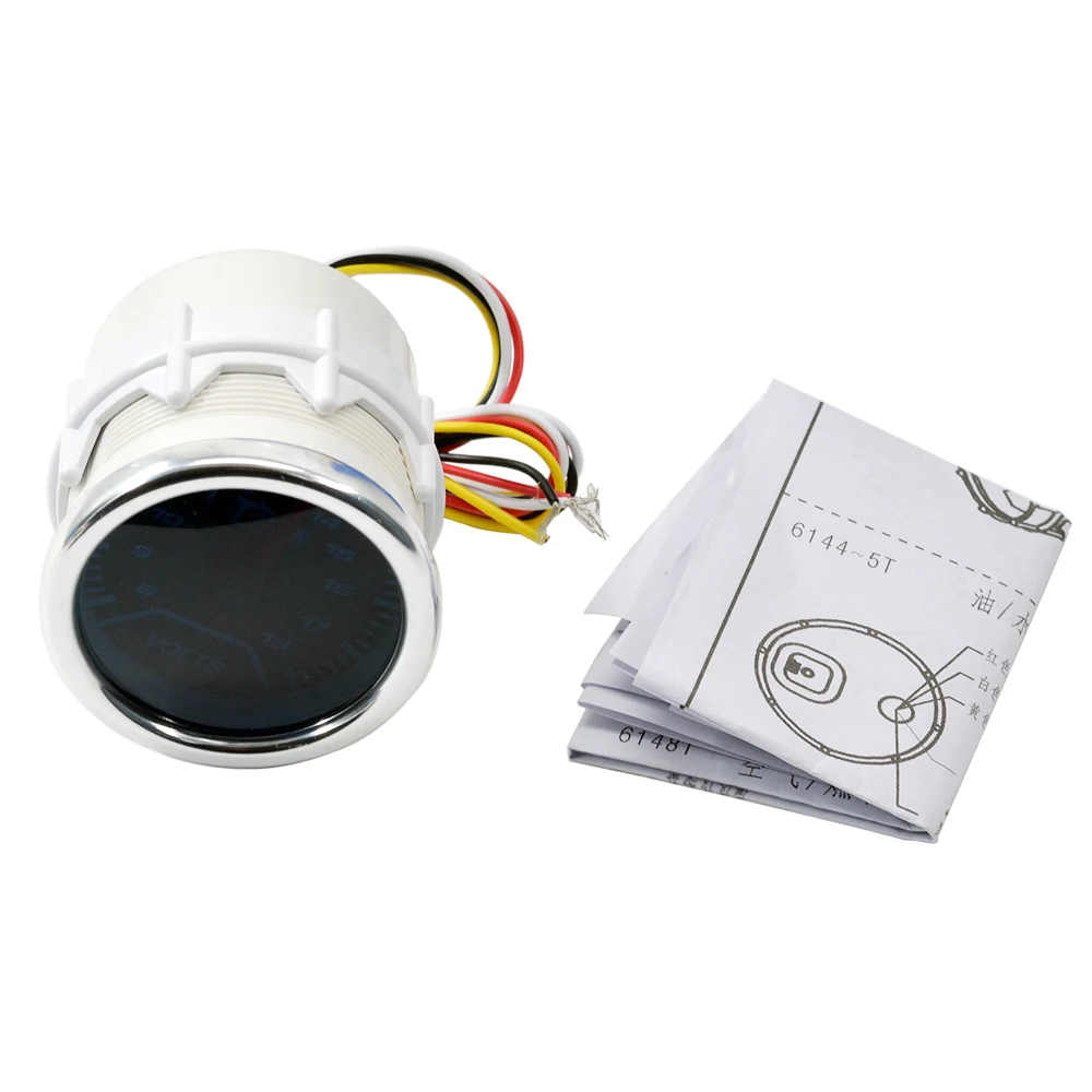 Автомобильный измеритель напряжения Dragon 52 мм с белым черным светом 8 18 в