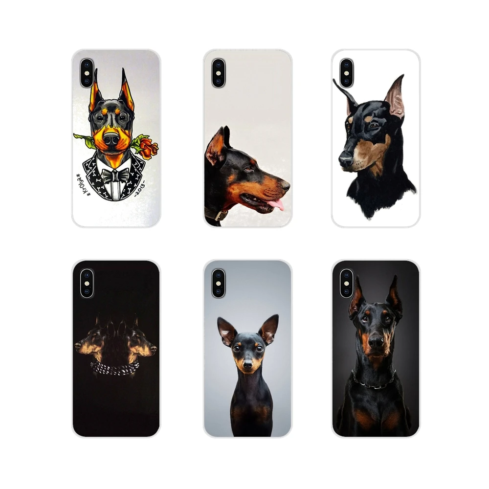 Милый такса doberman аксессуары для собак Чехлы Samsung Galaxy S3 S4 S5 Mini S6 S7 Edge S8 S9 S10 Lite Plus Note 4 5