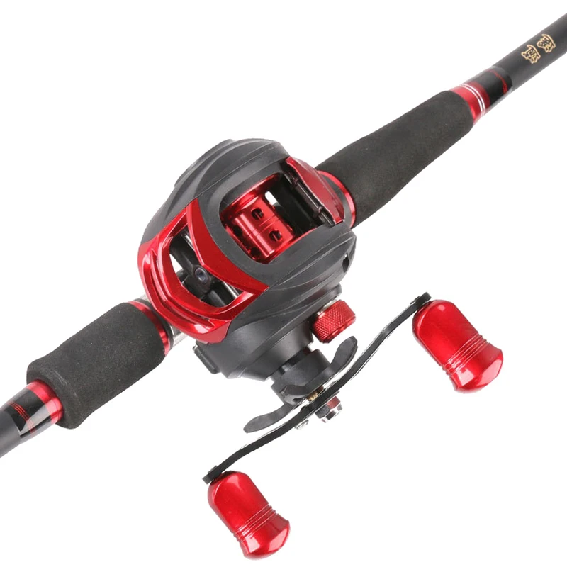 

YUBOSHI High Quality New Carbon Fiber Fishing Rod and Reel Combos Telescopic baitcasting combo 15BB Reel Fishing Set