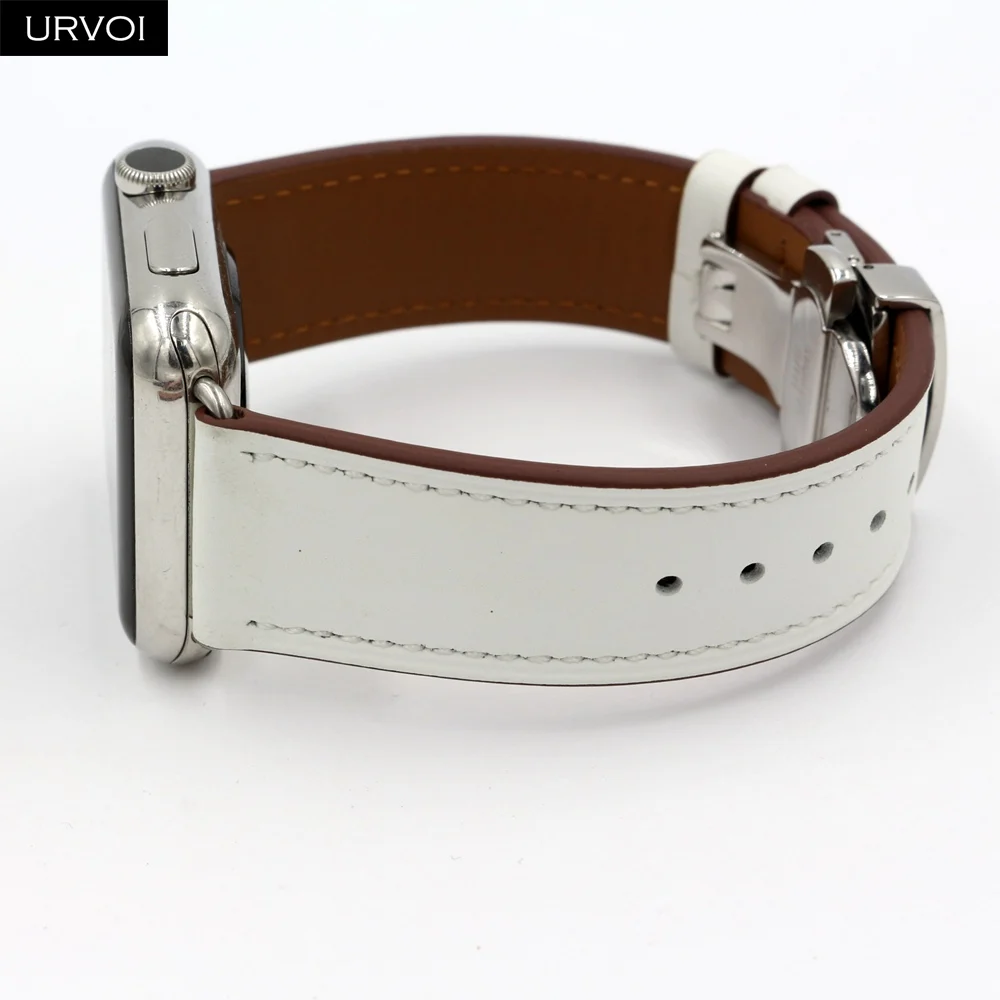URVOI ремень с пряжкой для Apple Watch 6 SE 5 4 3 2 1 iwatch одной бабочкой|Ремешки часов| |