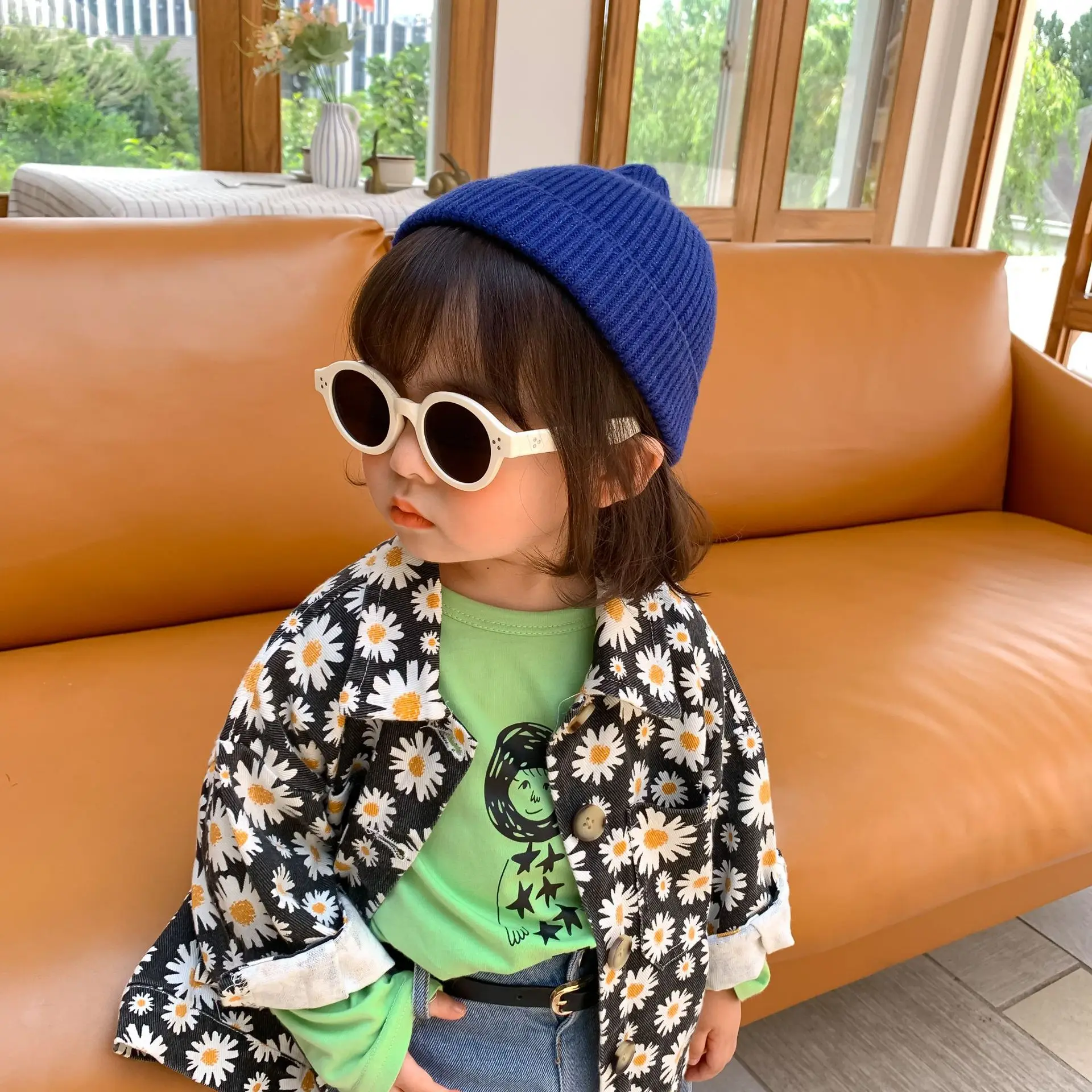 Весенне осенние милые повседневные куртки с длинными рукавами и принтом