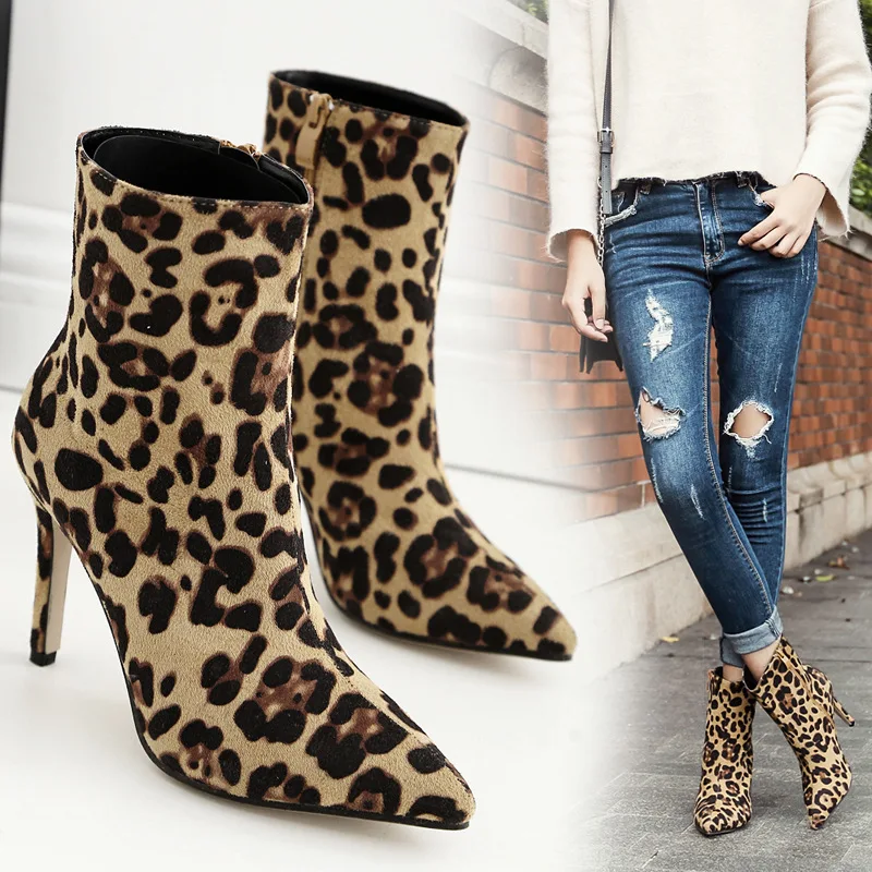 

2019 Winter Leopard Color With Boots 35-40