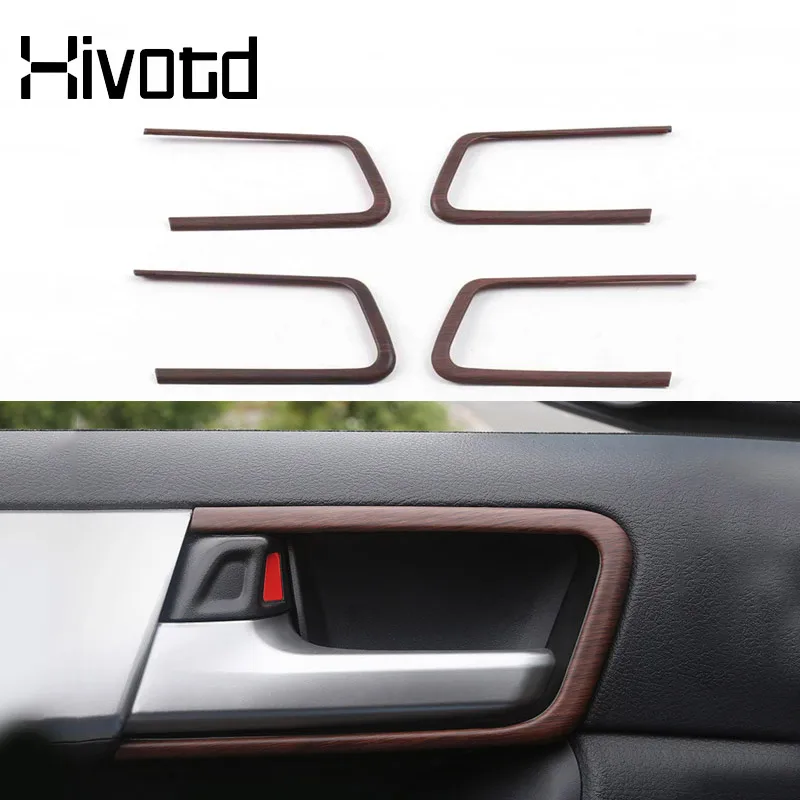 Стайлинг автомобиля, внутренняя дверная ручка, накладка чаши, внутренняя модификация, аксессуары для украшения, декоративная часть для Land Cruiser Prado 150 2020-2018