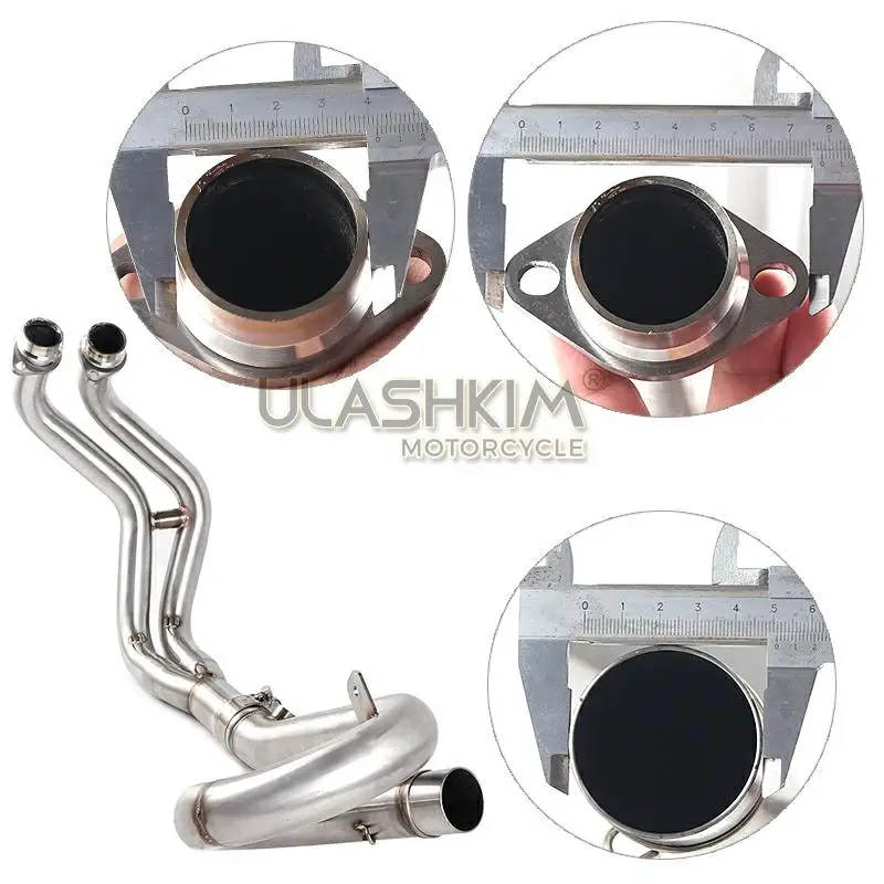 Выхлопная Передняя труба мотоцикла глушитель полная система без шнуровки для