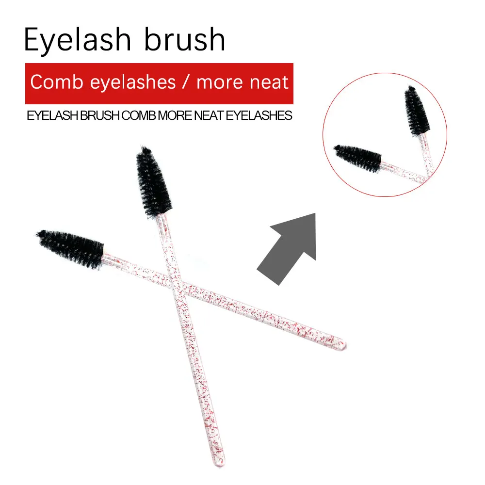 50 ⑤ упак. одноразовый Кристалл щеточки с тушью для ресниц палочка кисти
