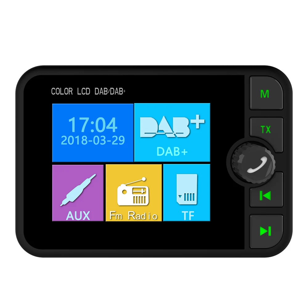 C6 цветной ЖК-экран Bluetooth MP3 fm-передатчик мини dab цифровой радиоприемник адаптер для автомобильных аксессуаров