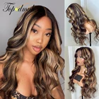 Светлый цвет 13x4 парики фронта шнурка предварительно выщипанные человеческие волосы прозрачные парики шнурка волнистые волосы Реми 4x4 парики с застежкой