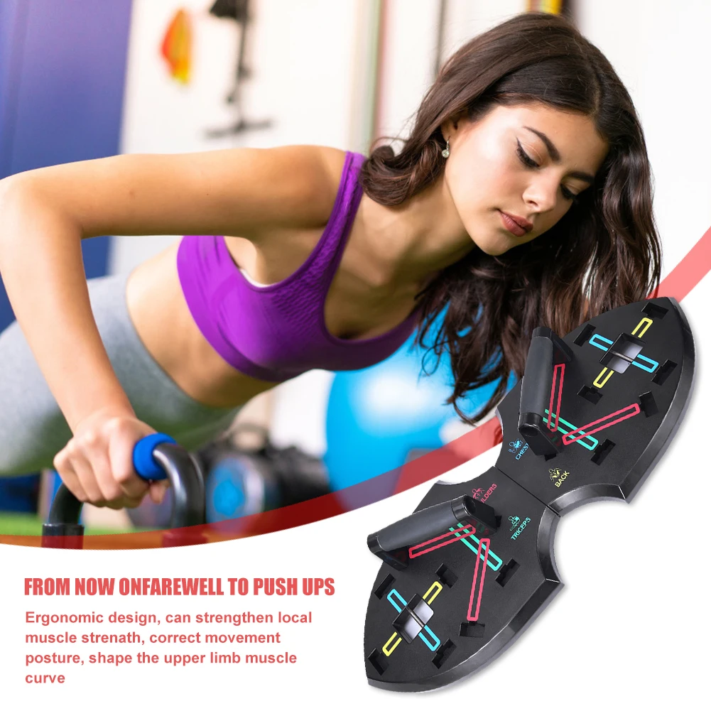 

Multi-function Push Up Board Rack Gym Workout Training Stand Body Building Exercise Tools Fitness Equipment for Men Women
