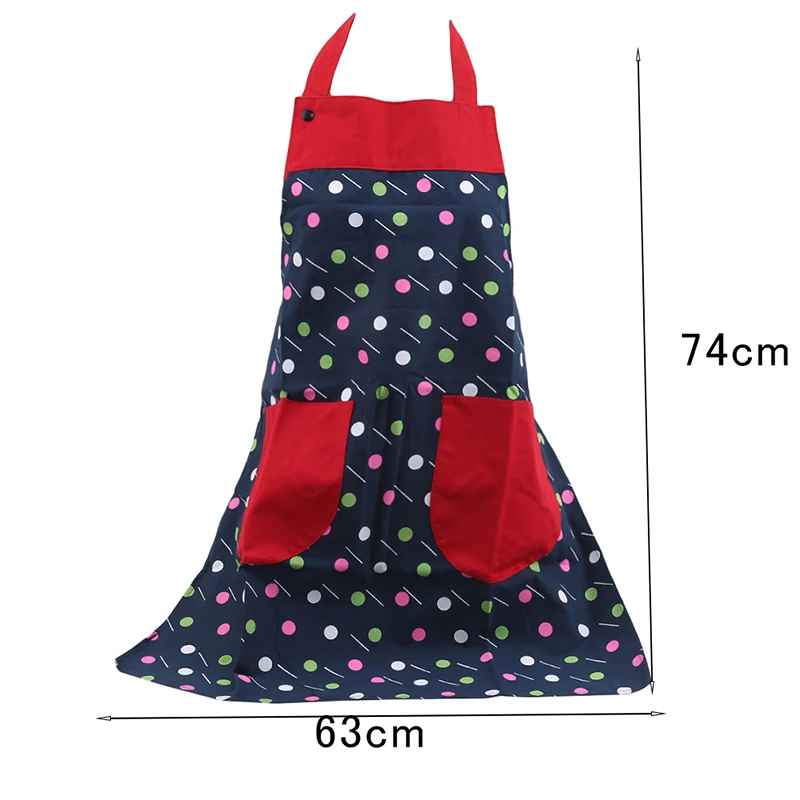 

Fashion Women Cooking Kitchen Restaurant Bib Apron Oil-proof Waterproof Chef Kitchen Cooking Apron With Pocket