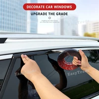 car window decorative strip chrome moulding trim anti collision trunk bumper protector for lincoln aviator 2020 2021 accessories