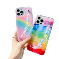 rainbow bracelet phone cases for oppo a94 a74 a93 a53 a92 s a91 a31 a9 a15 a53 a32 a72 a52 f17 pro candy colors chain back cover