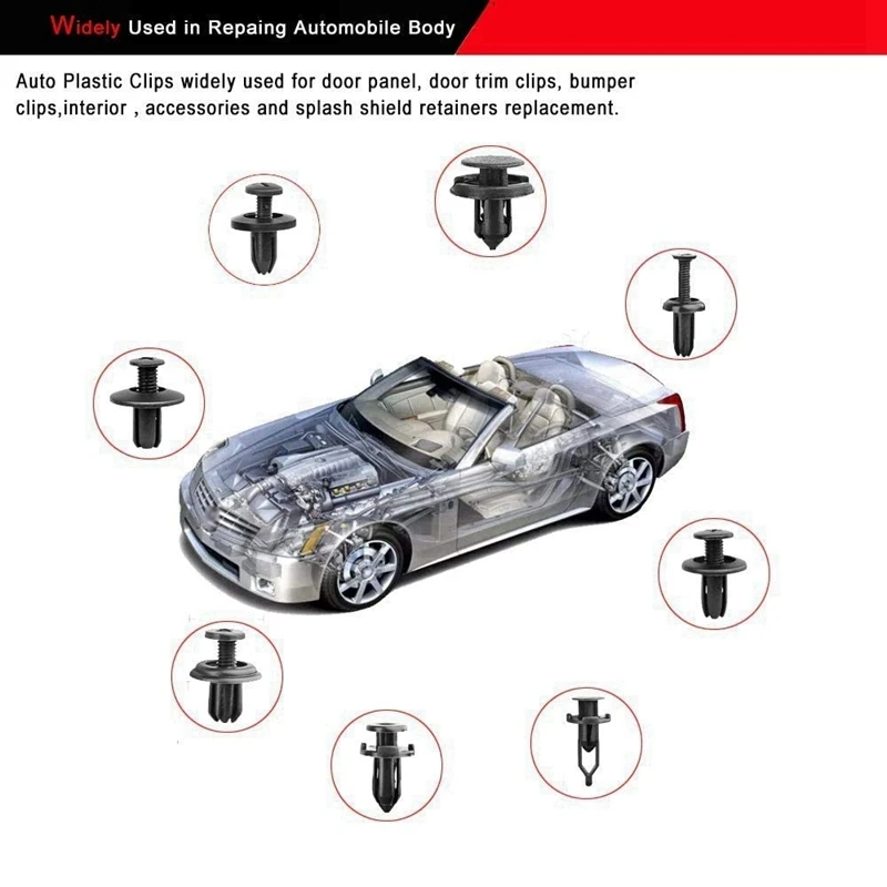 725 шт. зажим для фиксации Кузова бампера автомобиля заклепка дверной панели