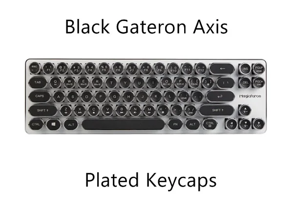 Black Plated Gateron Magicforce Smart 68 клавиш USB Проводная с подсветкой Antighosting Механическая игровая клавиатура KAILH/GATERON переключатели - Цвет: Black Plated Gateron