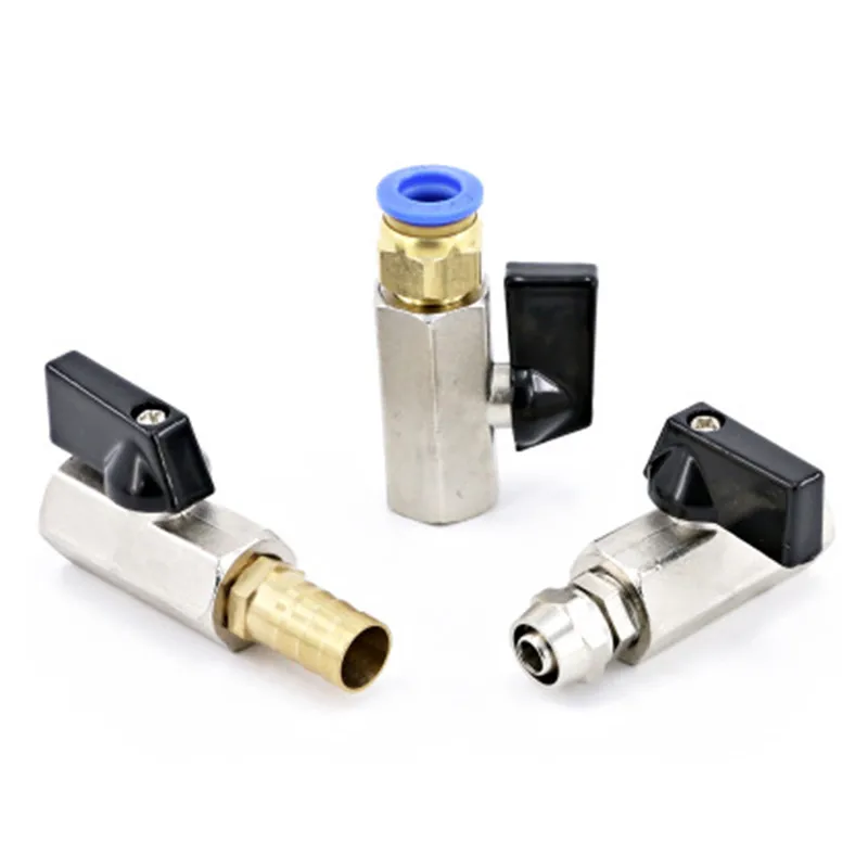 

Free shipping Pneumatic mini ball valve air pump valve switch deflation water valve inner and outer wire quick connector pagoda