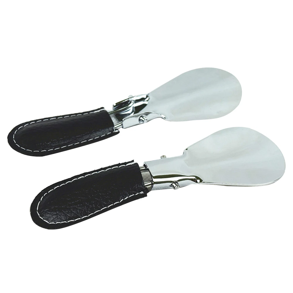 Accessories Stainless Steel Flexible Easy Carry Leather Case Practical Mini Useful Adjustable Shoe Horn Handle Foldable Meta | Обувь