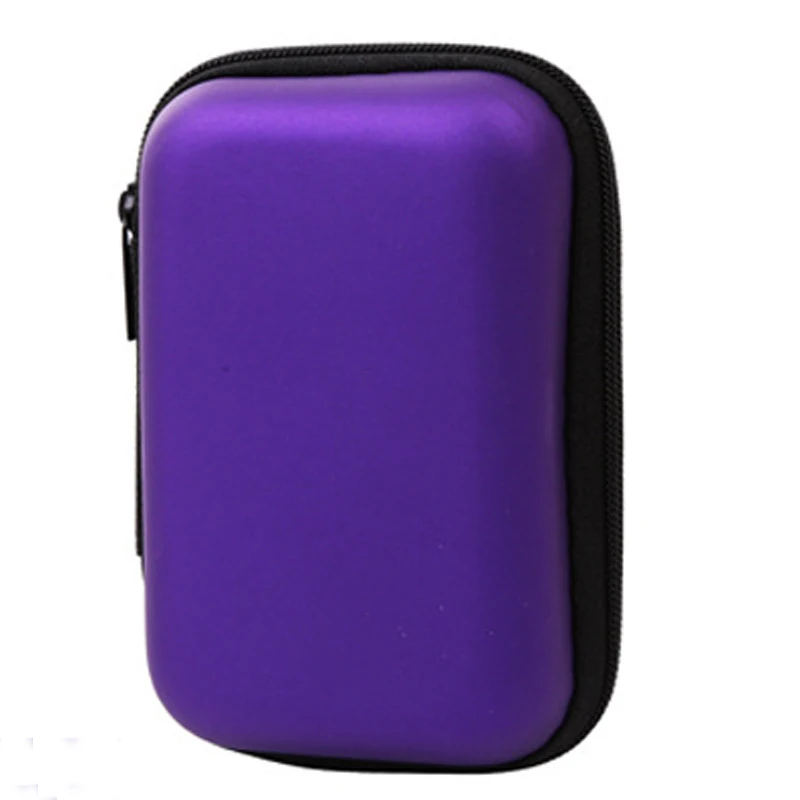 rectangle purple Держатель для наушников чехол для хранения жесткий мешок, чехол для наушников Аксессуары для наушников Наушники карта памяти usb кабель - Цвет: rectangle purple