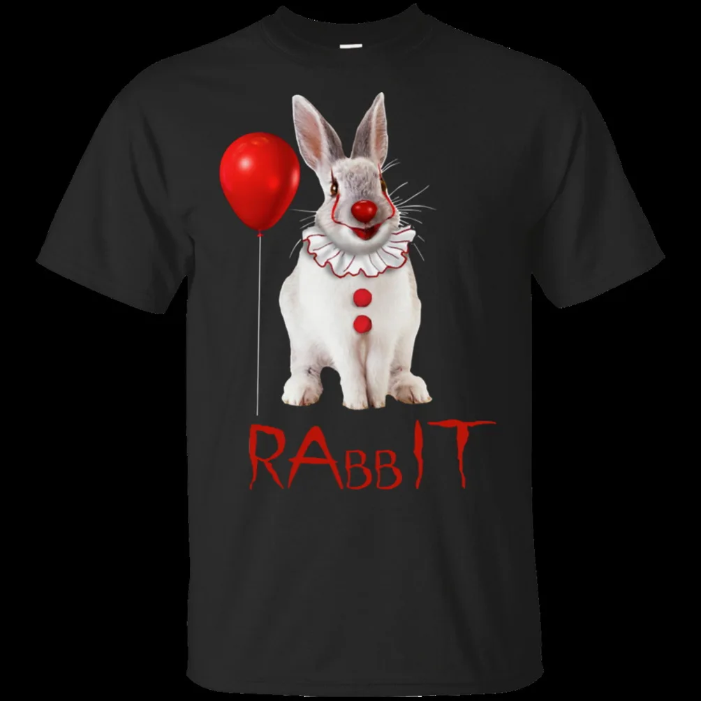 Rabbit It Pennywise - Stephen King Tri-Blend T-Shirt Black For Men-Women Diy Prited Tee Shirt | Мужская одежда
