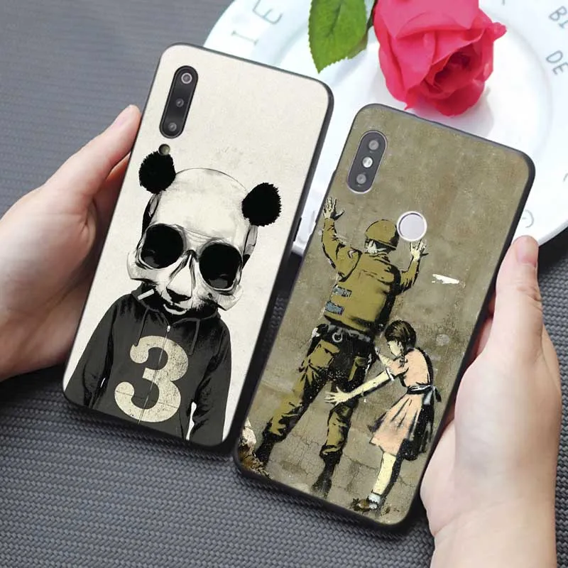 Мягкий силиконовый чехол для телефона с изображением уличного искусства