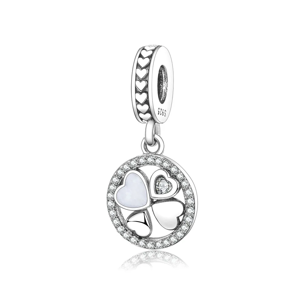 Женский светящийся цветочный ажурный браслет подвеска|pandora charm bracelet|silver beads925 sterling
