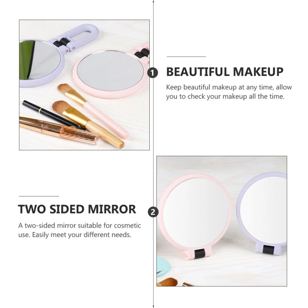 

Portable Rotatable Compact Mirror 10X Magnifying Makeup Mirror With Handle
