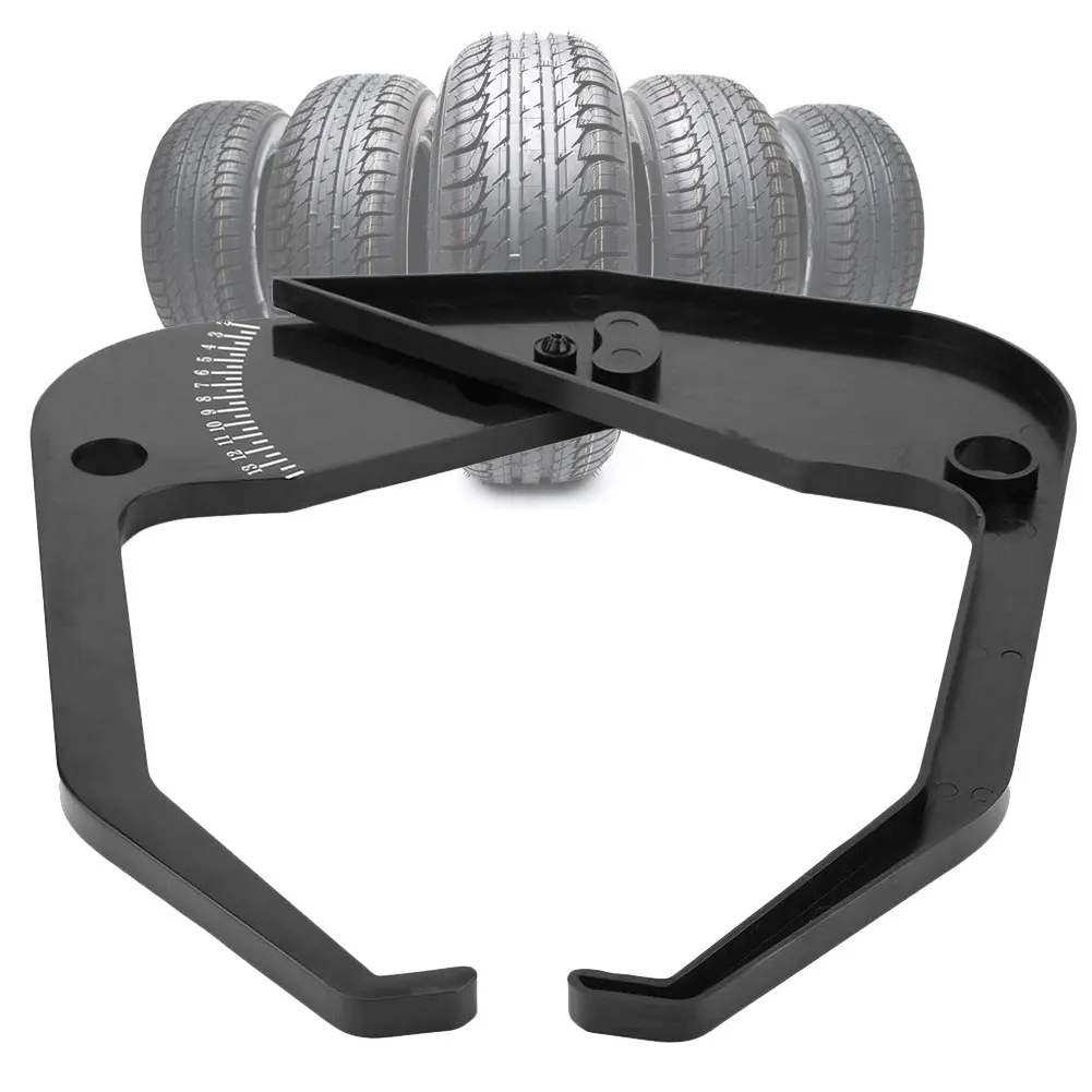 Tool Gauge Easy Use Universal Width Measurement Black Car Readable Wheel Accurate Portable Tire Balancer Caliper Part Rim |