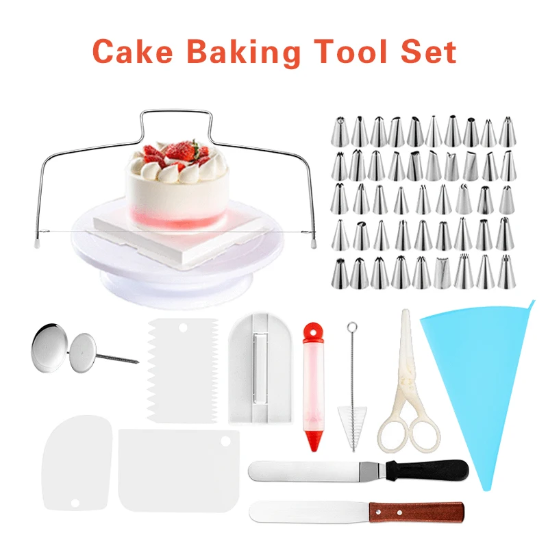 73 шт./компл. пластмассовая тарелка для торта вращающаяся противоскользящая