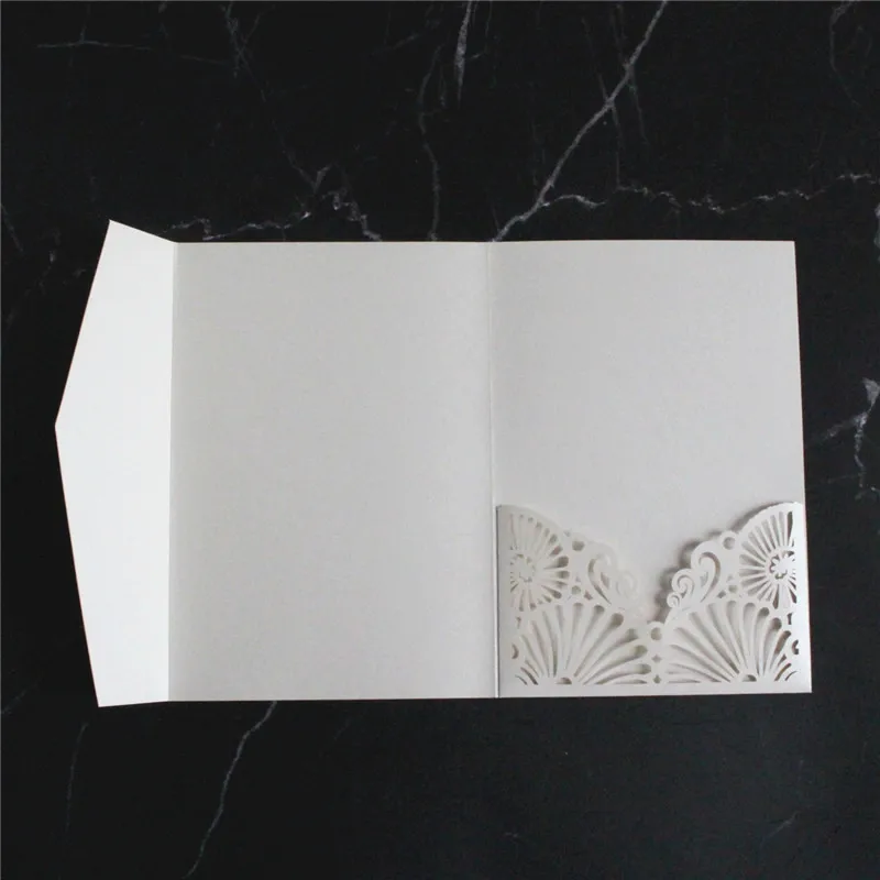 Набор для свадебных приглашений из золотой фольги Подарочная открытка