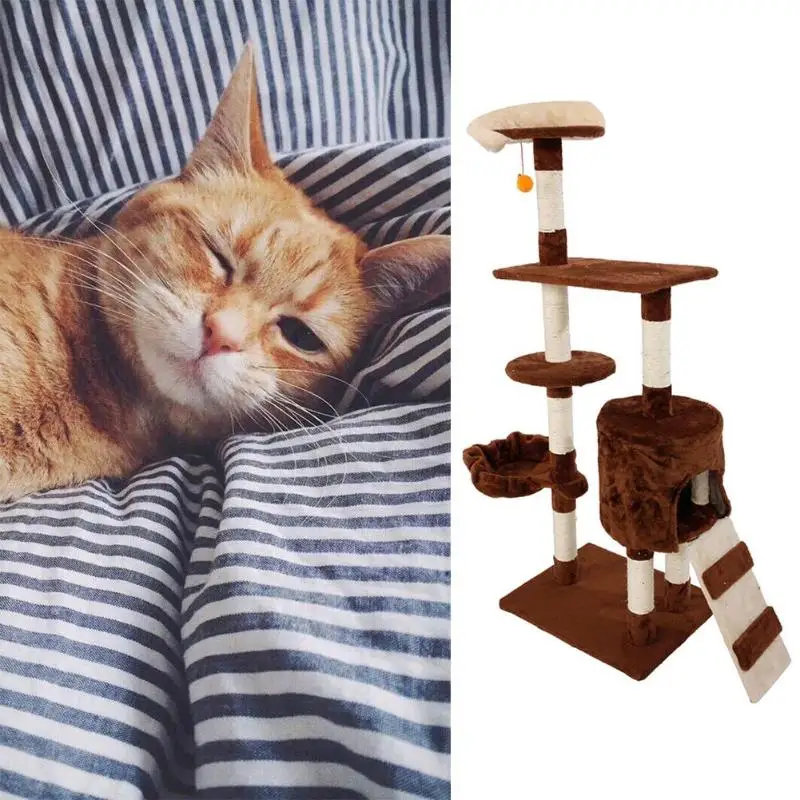 Практичная игрушка для кошек домашняя стабильная Милая сизаль держатель