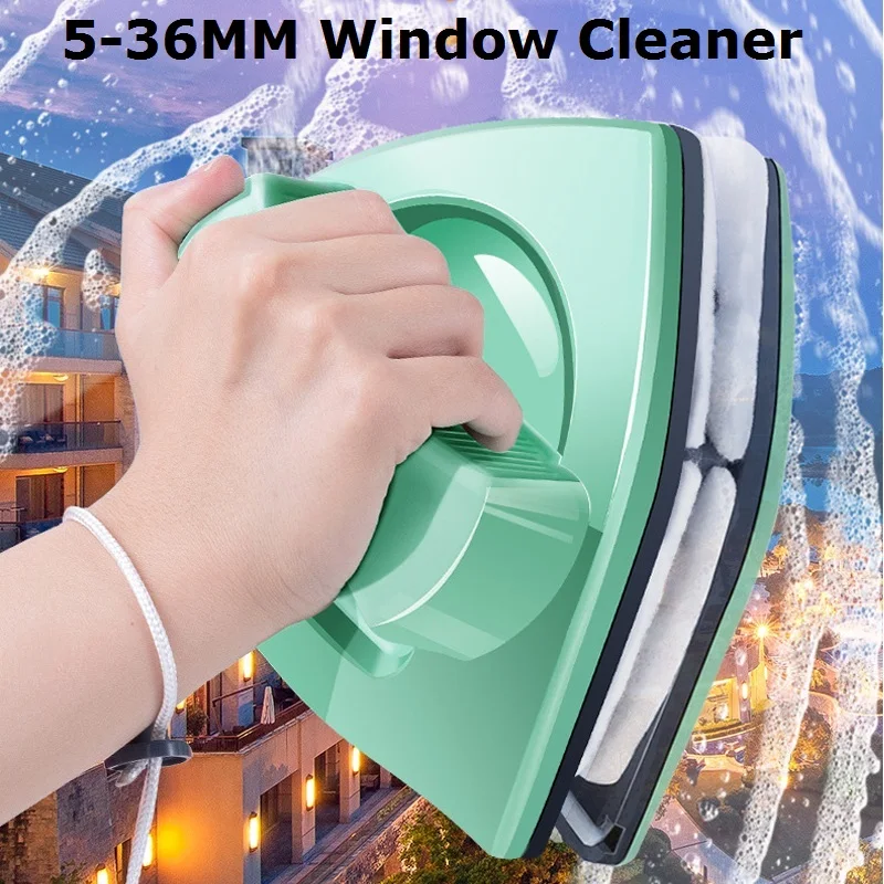 

Double Sided Magnet Window Glass Brush Microfiber Wiper Cleaner Magnetic Double Glazing 35 Inside And Outside Cleaners 5-36mm