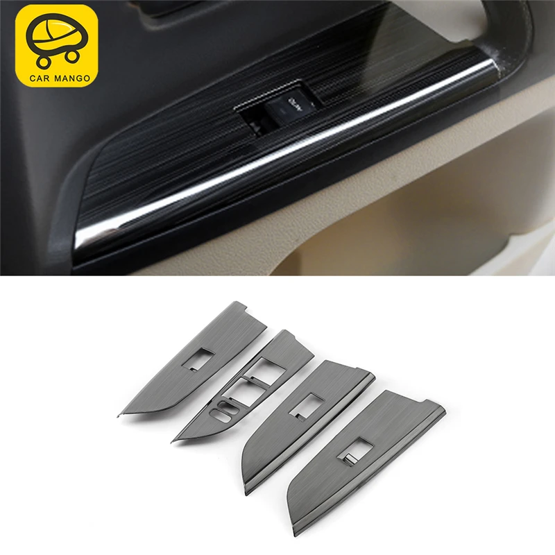 Панель управления для автомобильных окон CARMANGO хромированная крышка наклейка на