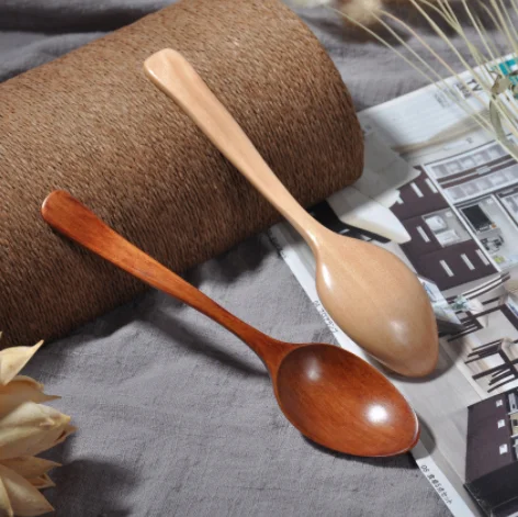 Retro Wooden Spoon Kitchen Cookware Tool Soup Tea Dining | Дом и сад