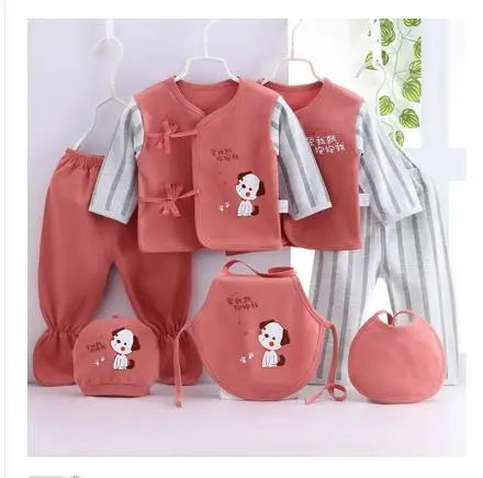 Коричневый Newborn underwear set of 7 pieces 1 - Цвет: Коричневый