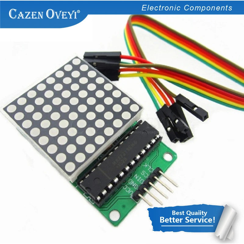 1 шт./лот MAX7219 точечный СВЕТОДИОДНЫЙ матричный модуль MCU светодиодный дисплей