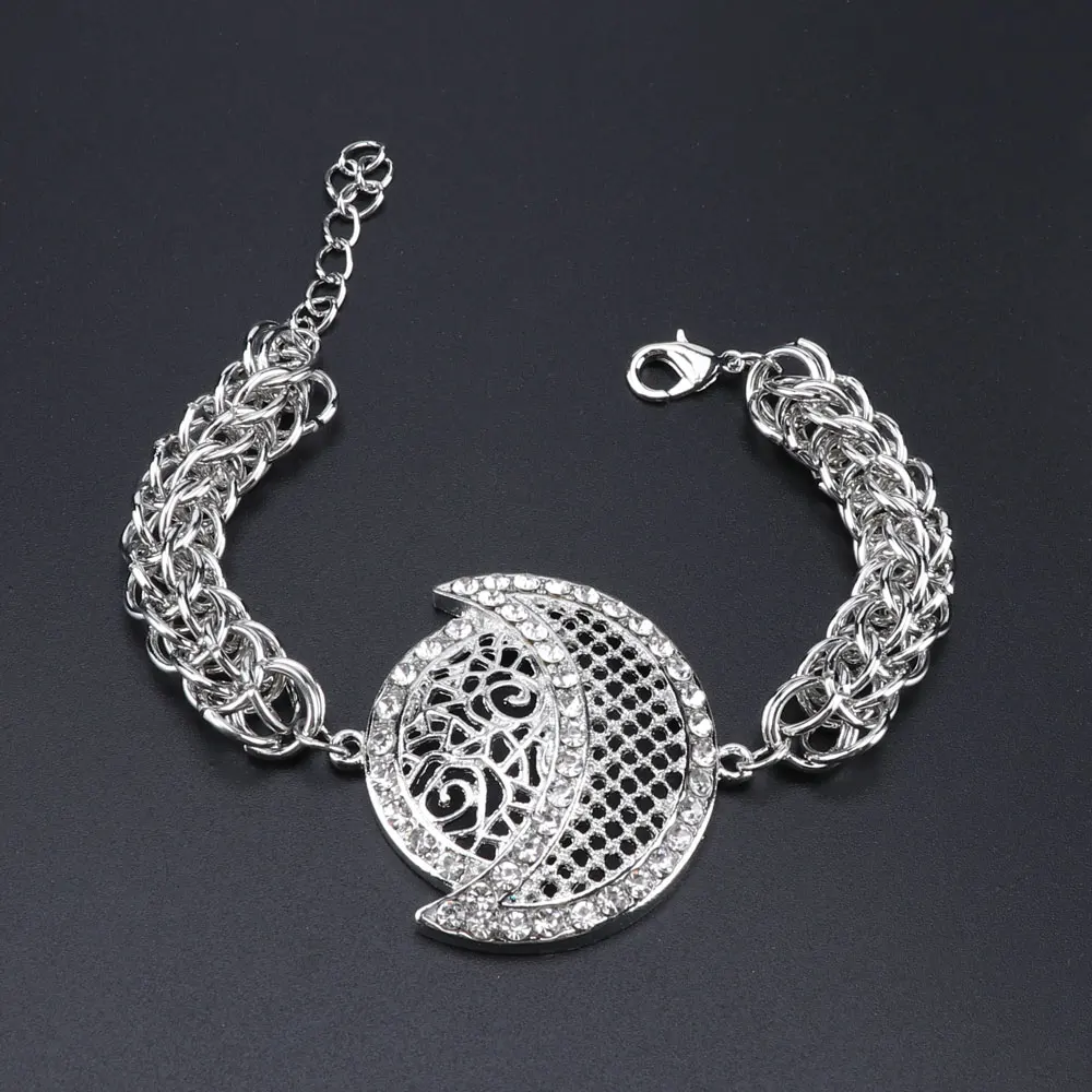 Дубай Посеребренные Ювелирные наборы нигерийские Свадебные Женские аксессуары