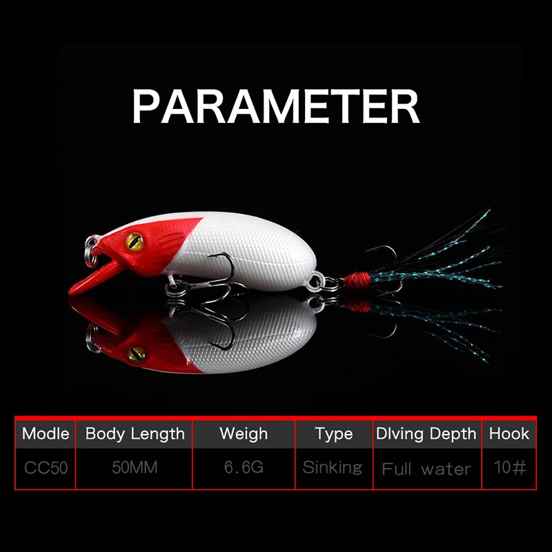 

Fishing Goods Minner Lure Small Bait Slow Sinking Decoy Isca Artificial Pesca Saltwater Lures For Black Sea Bass Fish Hard Baits