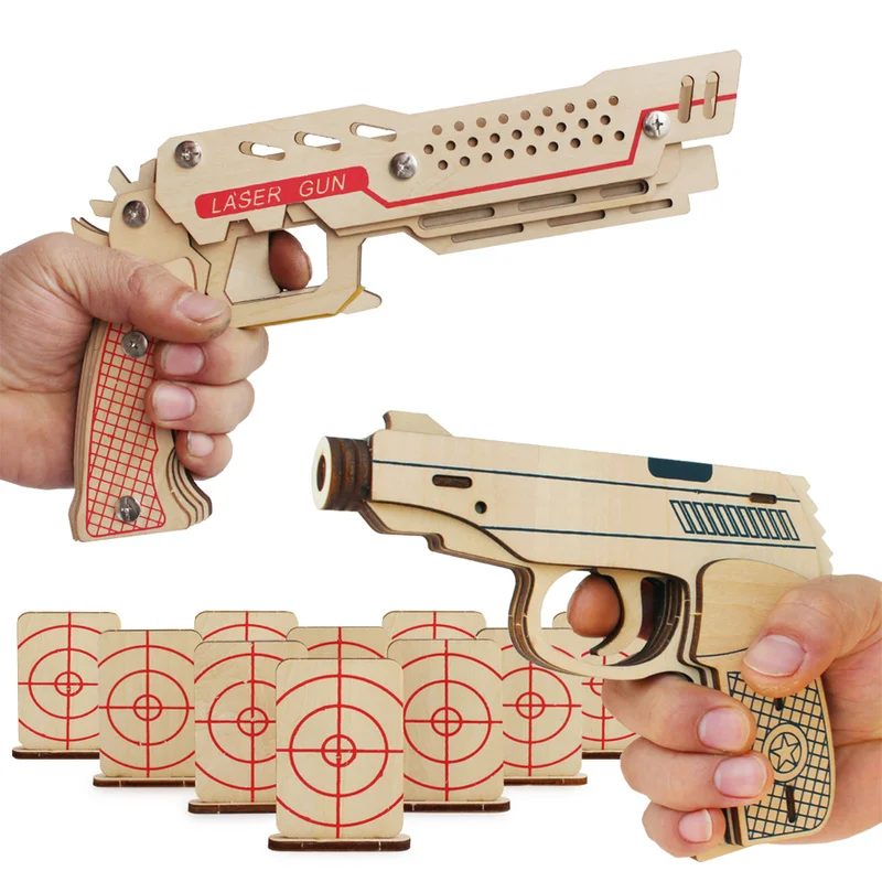 Детские Alpinia игрушки Ностальгия резиновые струнные ружья дровяная непрерывная