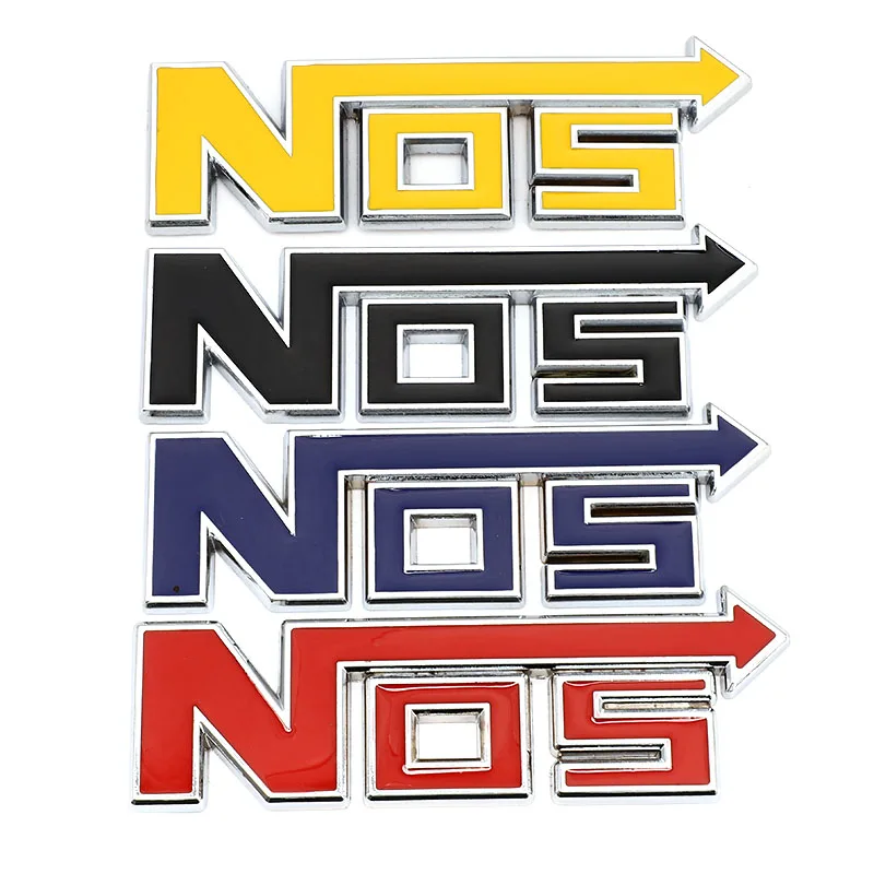 Металлический 3d-логотип NOS эмблема передней решетки радиатора значок