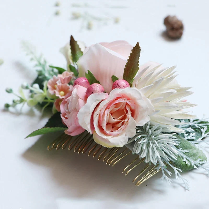 Свадебные аксессуары для волос пластина затычка расческа ручной работы имитация