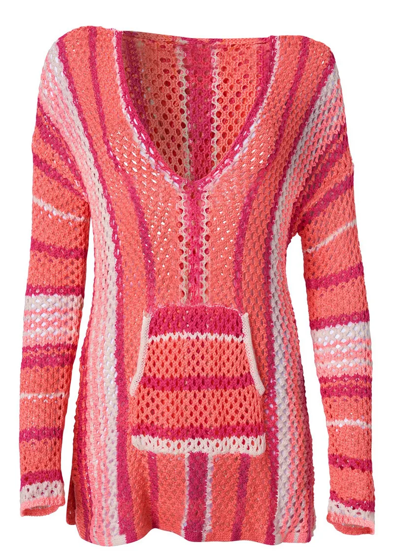 

Summer Women Long Sleeve Dress Holiday Beach Shirt Dress Ladies Deep-V Dress Plues Size Beach Dress Swimming Cover Up