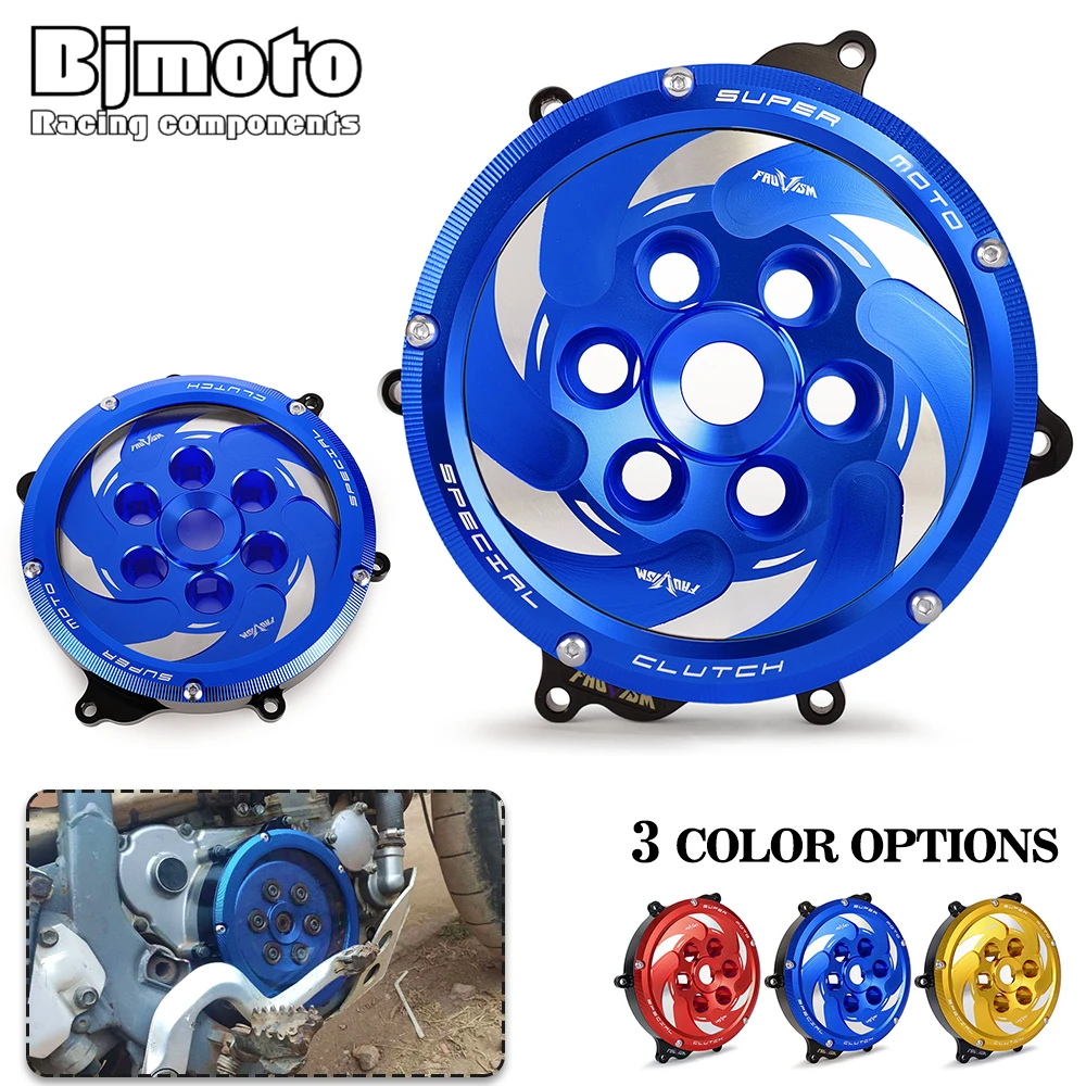 

Прозрачная крышка сцепления для мотоцикла CNC Racing и пружинный фиксатор R для SUZUKI DR-Z 400E 400 400S 2000-2020 DR-Z 400SM 2005-2020