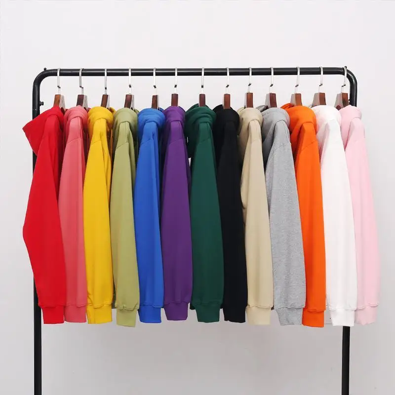 

Hoodie Sweatshirt women's lovers fashion Solid Red Black Grey Pink autumn winter wool hip hop Hoodie women's brand casual top