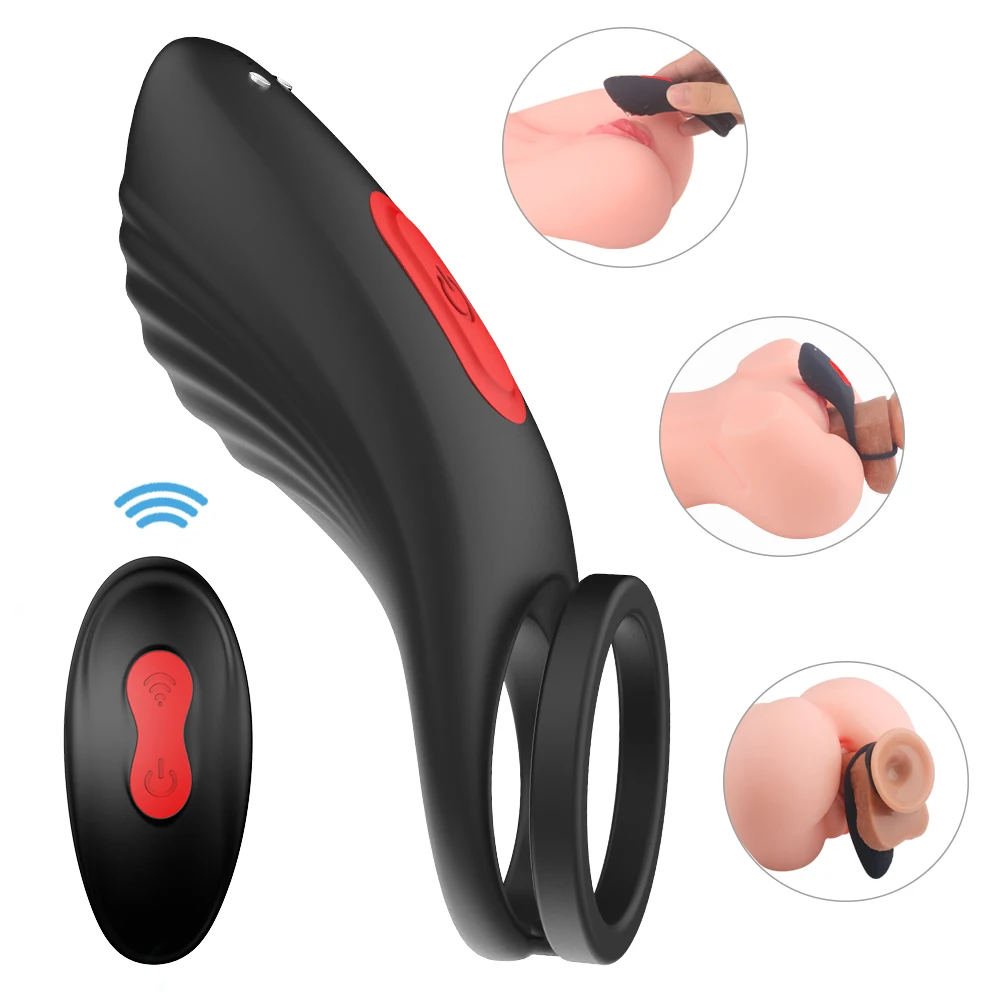 

9 Vibe Cock Ring Male Vibrate Penis Cockring Vibrator Clitoris Stimulate Delay Ejaculation Sex Toy For Couple Men Adult Product